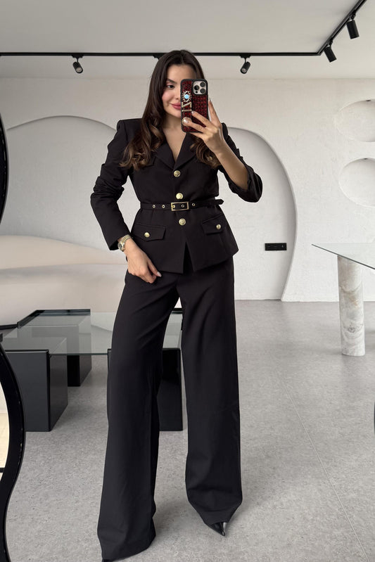 Bolivya Siyah Kemerli Premium Takım