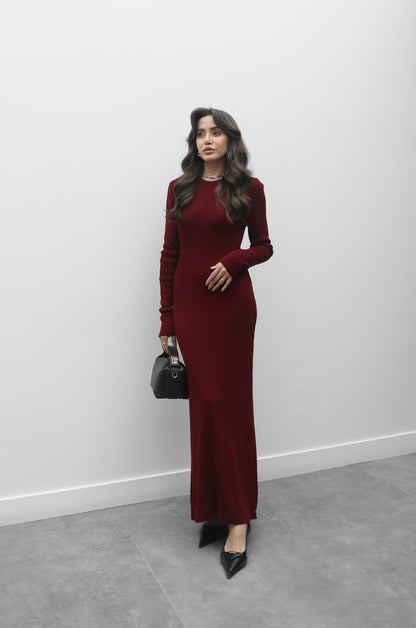 BORDO ROMANO TRIKO ELBISE