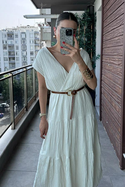 Brandon Kemerli Kırinkıl Elbise