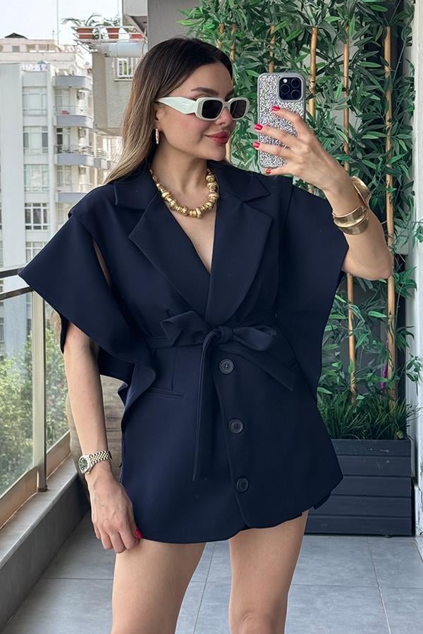 Brasil Tasarım Blazer Ceket - Lacivert