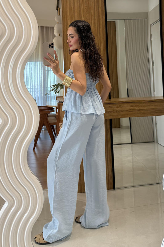 Brea Bebe Mavi Straplez Takım