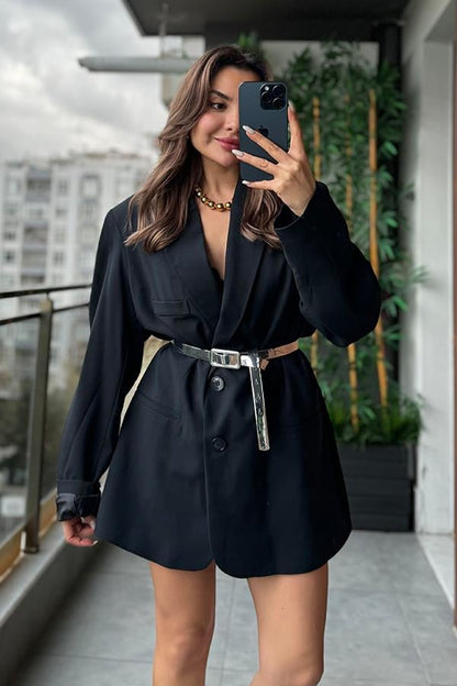 Buch Lacivert Blazer Ceket