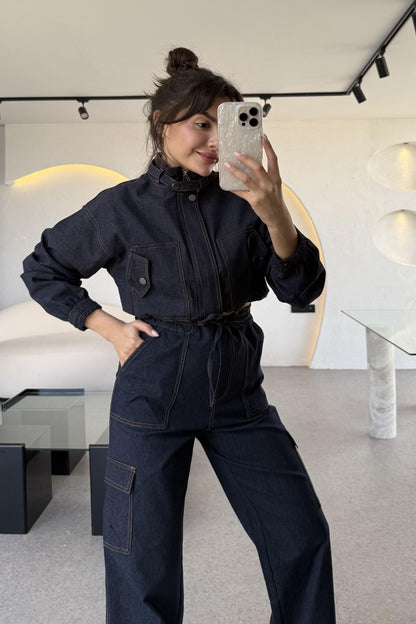 Califor Denim Bomber Ceket