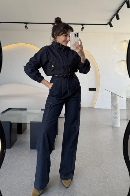 Califor Denim Bomber Ceket