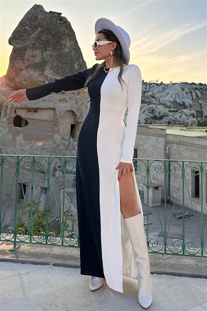 Lavicert - Beyaz Tasarım Elbise