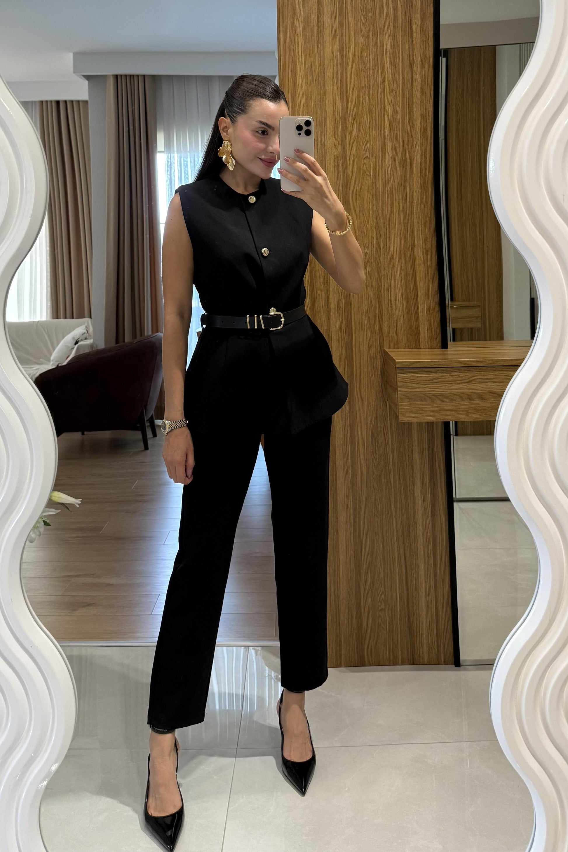 Carter Siyah Kemerli Premium Takım