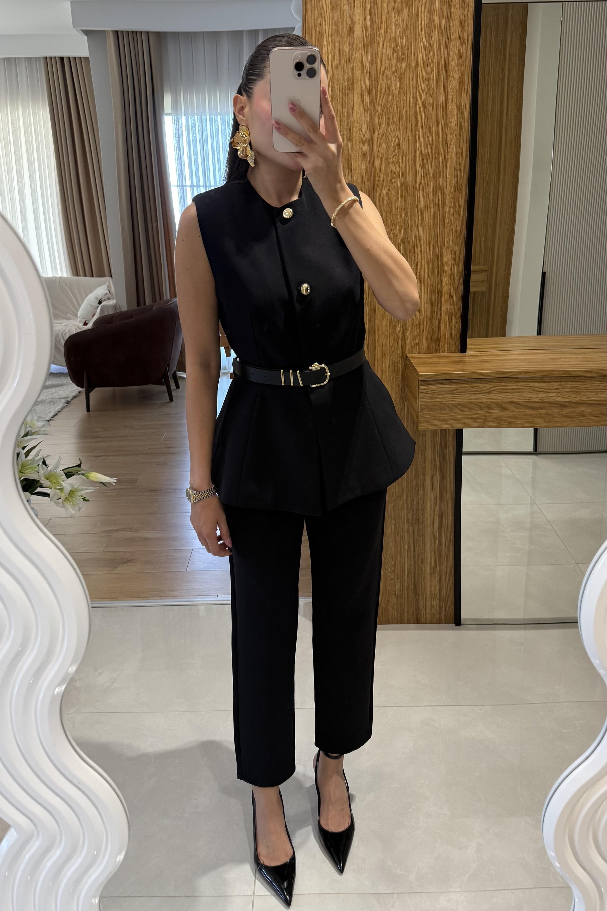 Carter Siyah Kemerli Premium Takım