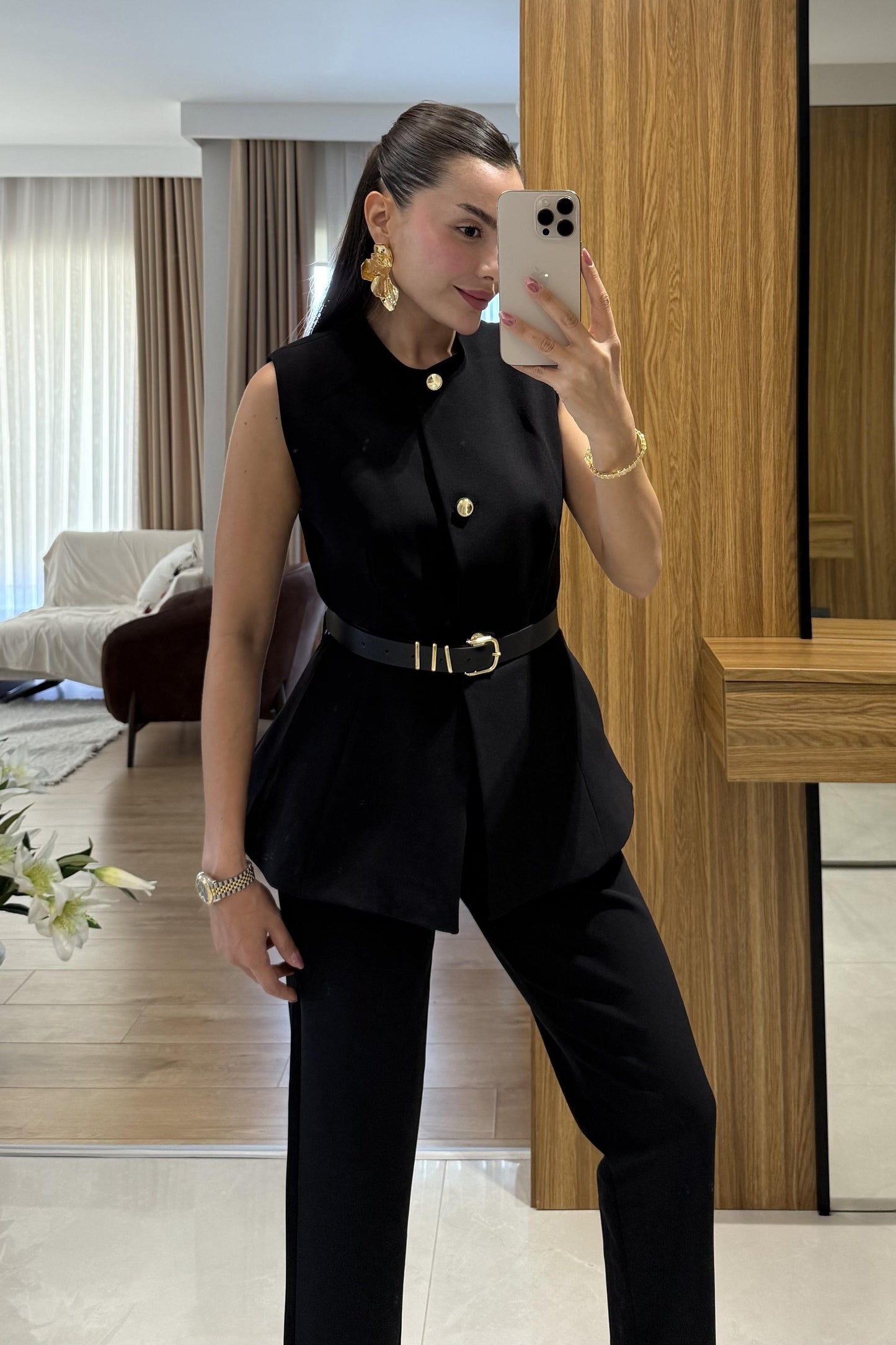 Carter Siyah Kemerli Premium Takım