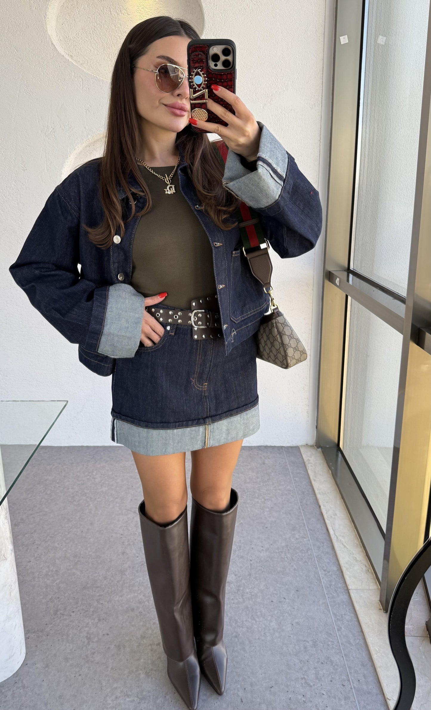 Casper Denim Cepli Ceket