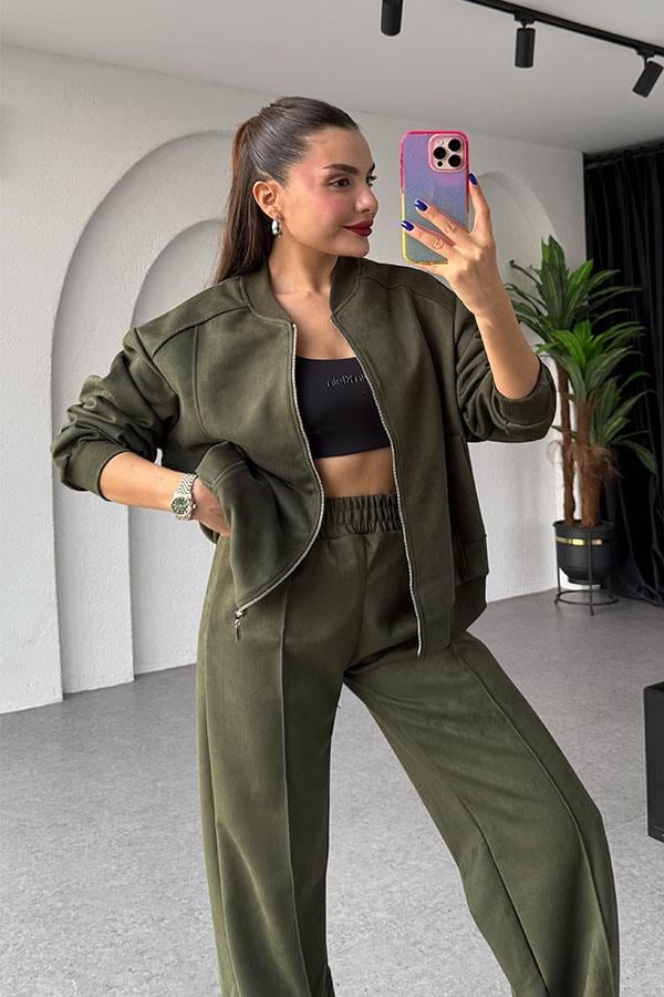 Cassidy Haki Süet Takım