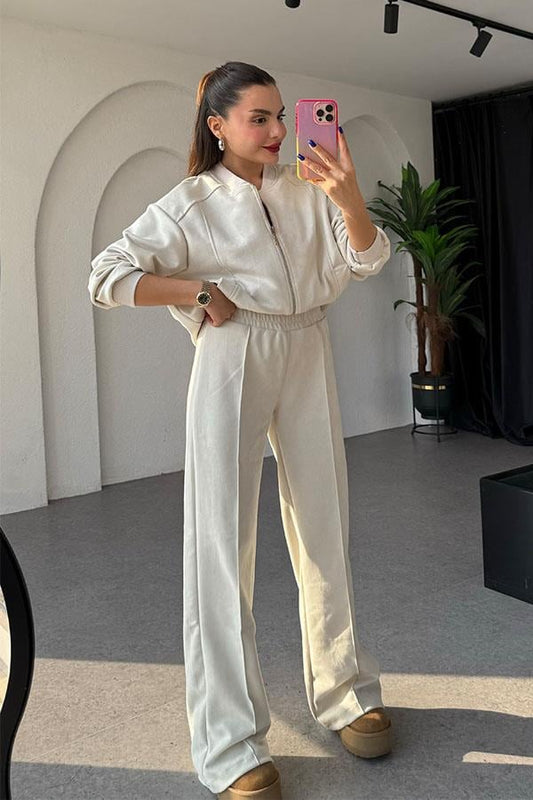 Cassidy Krem Süet Takım