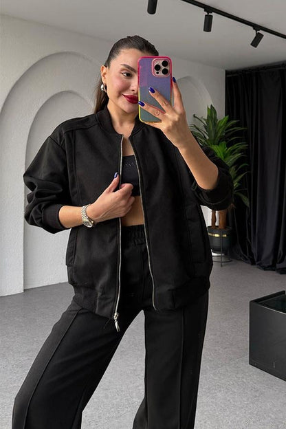 Cassidy Siyah Süet Takım