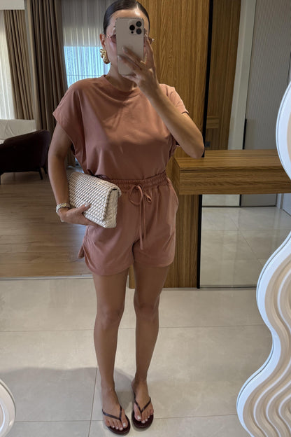 Cedric Kiremit Tshirt Şort Modal Takım