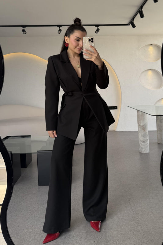 Celebration Siyah Premium Blazer Pantolon Takım