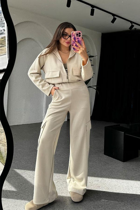 Claren Bej Modal Kargo Takım