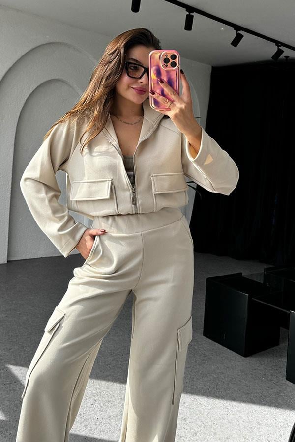 Claren Bej Modal Kargo Takım