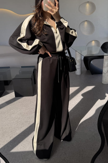 Cliona Modal Şeritli Eşofman Takım