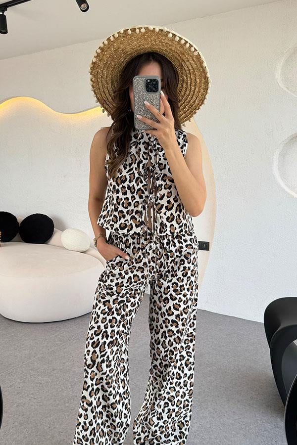 Daenna Leopar Takım-Ekru