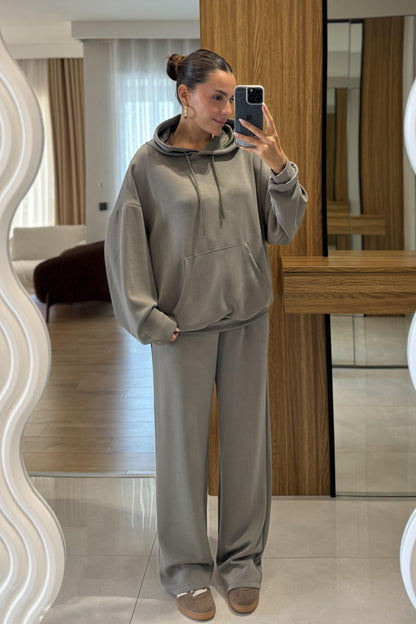 Dania Mint Oversize Kapüşonlu Eşofman Takımı