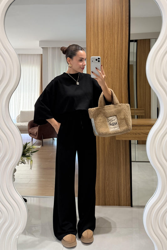 Daniel Siyah Modal Kumaş Takım