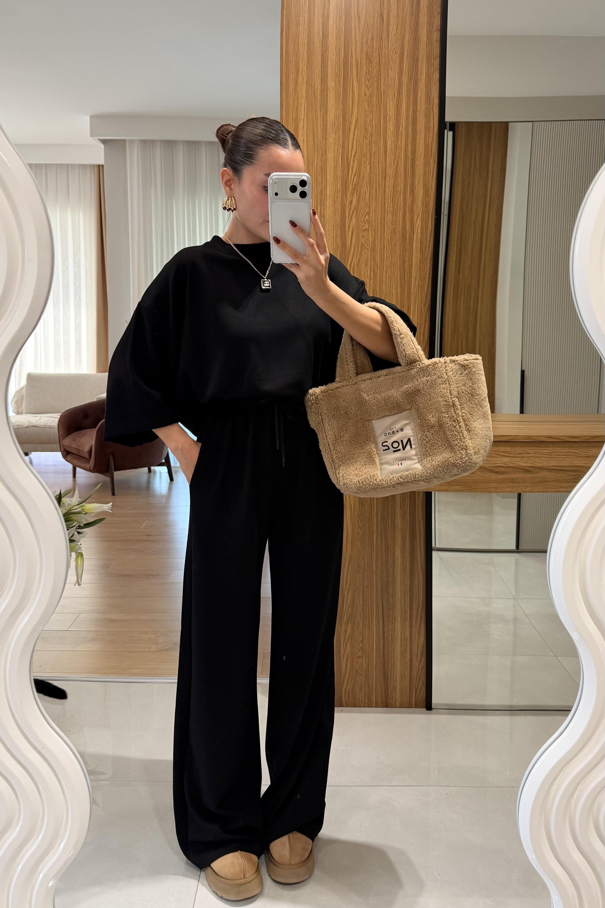 Daniel Siyah Modal Kumaş Takım