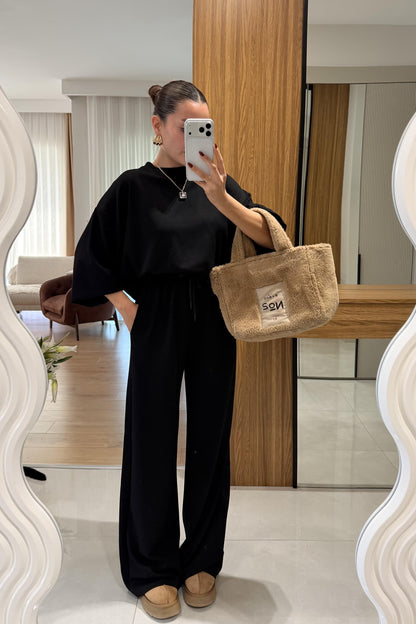 Daniel Siyah Modal Kumaş Takım