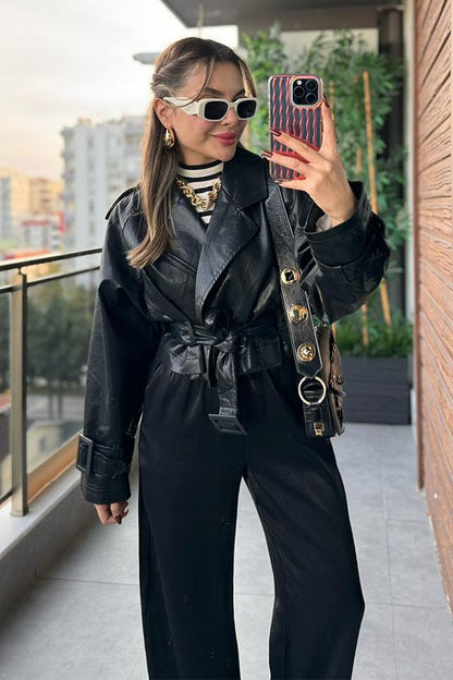 Dead Deri Ceket - Siyah