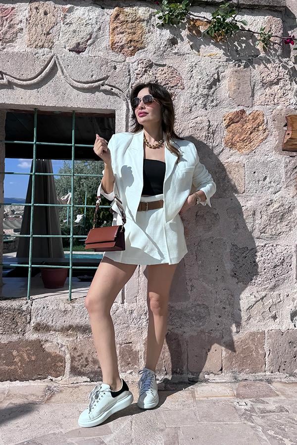 Debora Keten Takım - Beyaz