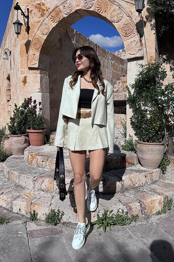 Debora Keten Takım - Krem