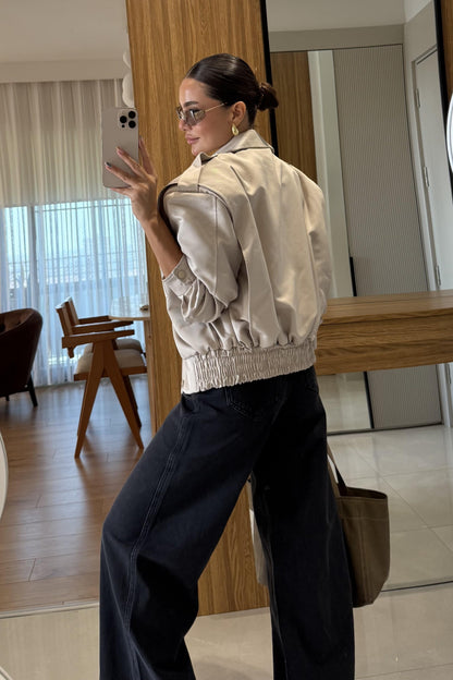 Donato Bej Bomber Vatkalı Ceket