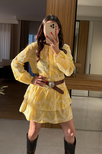 Dreams Sarı Fisto Etekli Takım