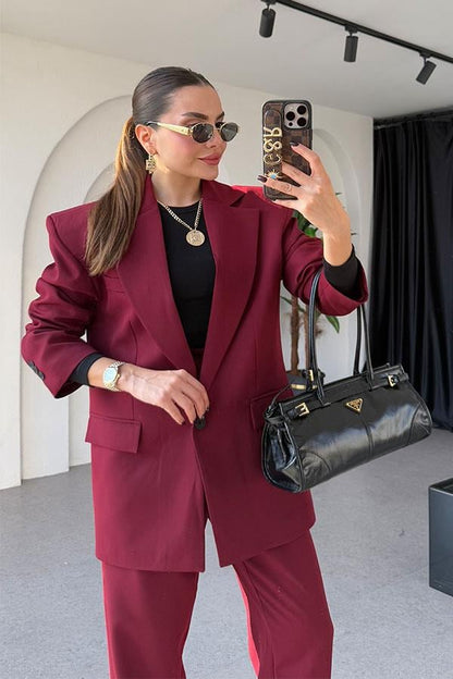 Edweyn Vatkalı Bordo Takım