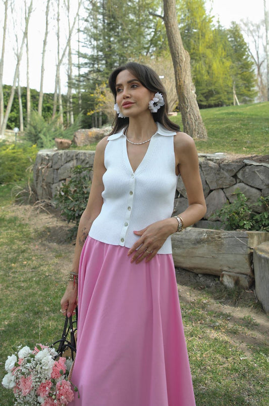 EKRU DAVINO POLO YAKA TRIKO YELEK