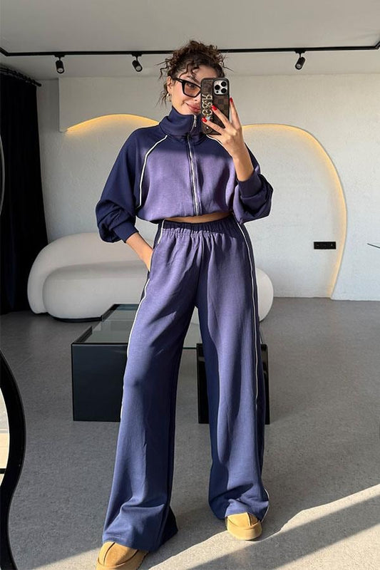 Elena Lacivert Biyeli Modal Takım