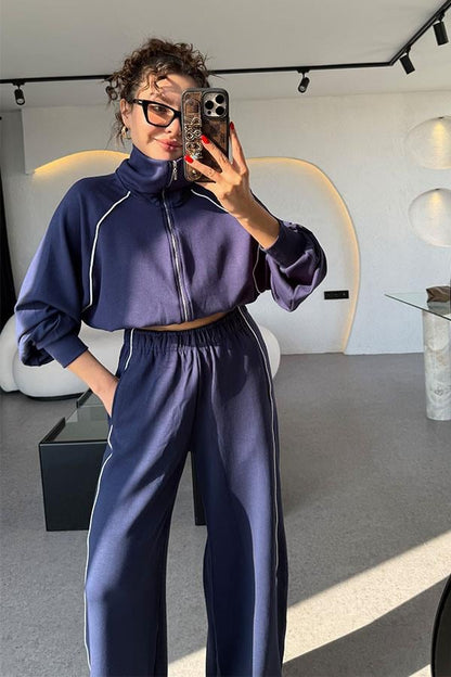 Elena Lacivert Biyeli Modal Takım