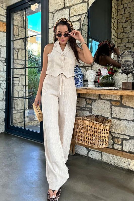 Elka Premium Yelekli Pantolon Takım