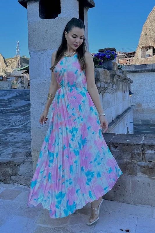 Elvira Tek Kol Piliseli Elbise