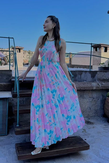 Elvira Tek Kol Piliseli Elbise