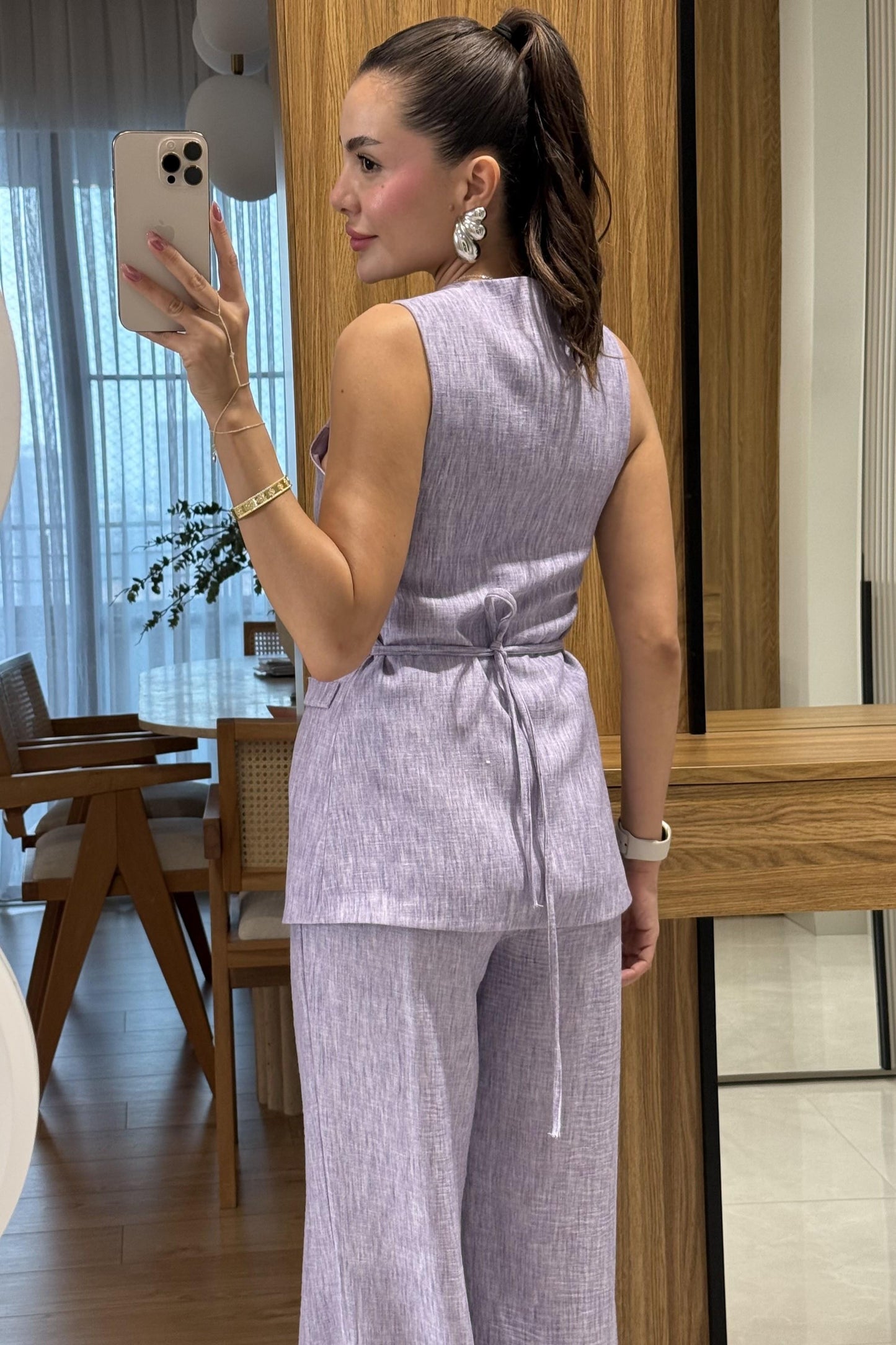 Elyor Lila Yelekli Takım