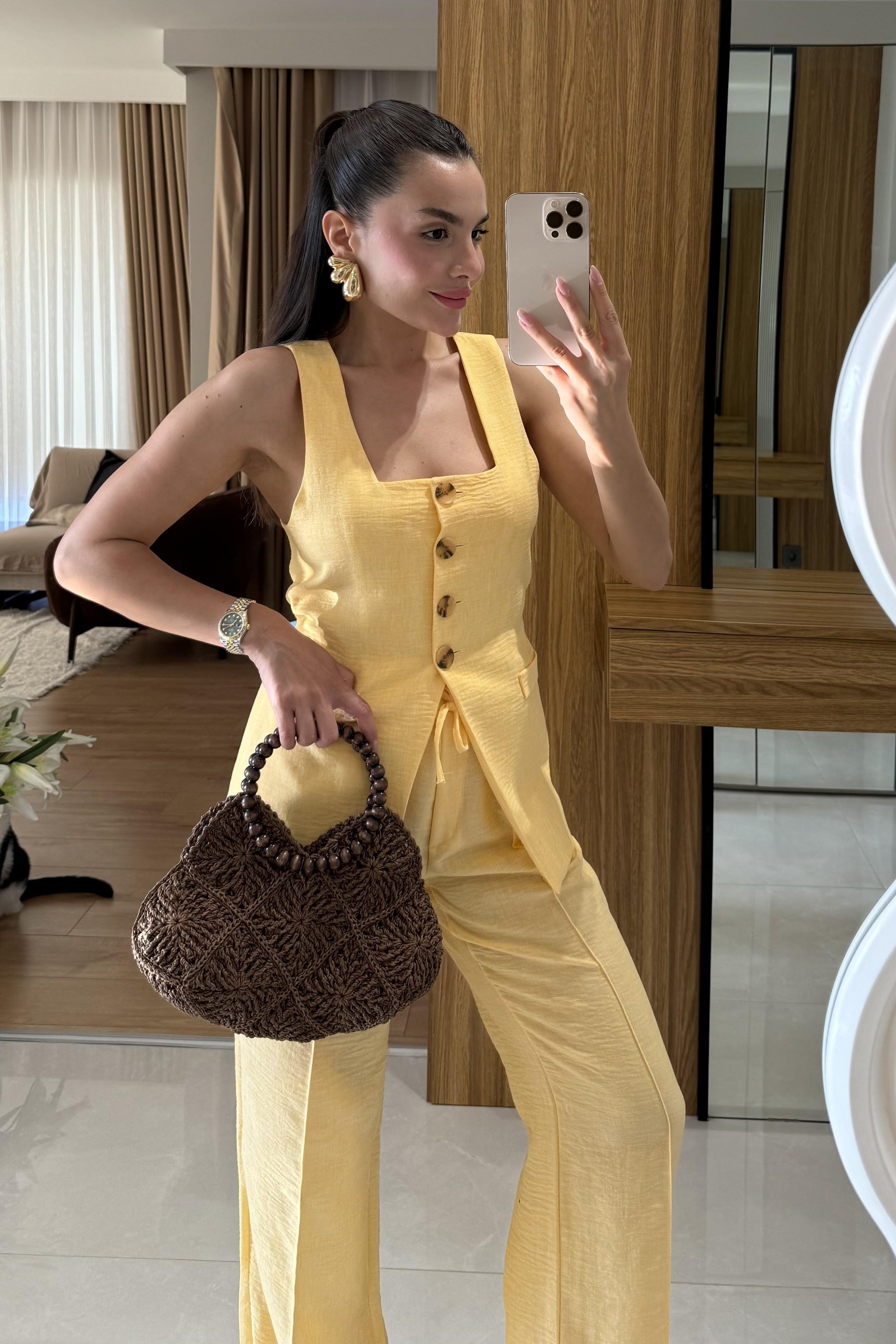 Elyor Turuncu Yelekli Takım