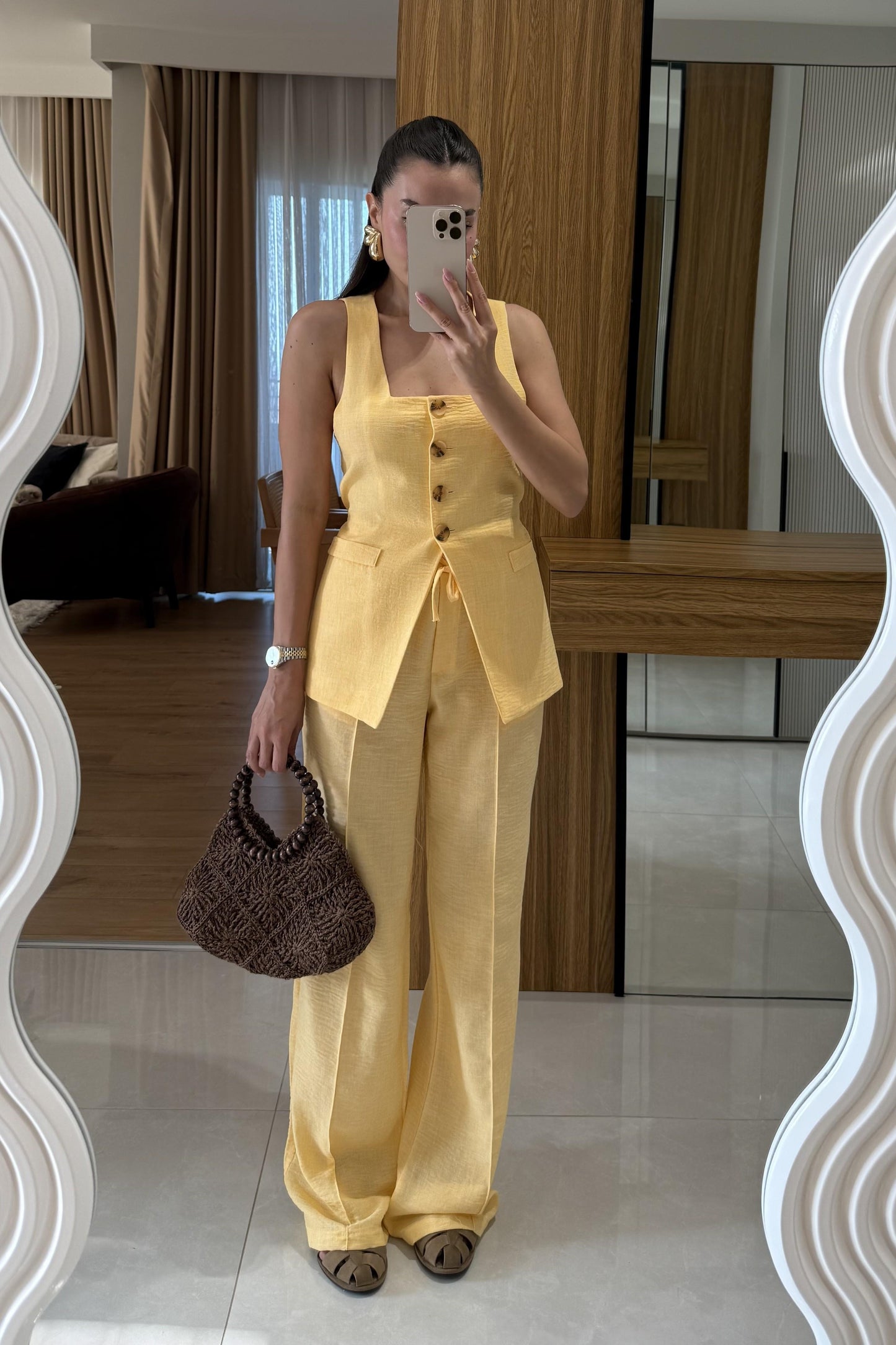 Elyor Turuncu Yelekli Takım