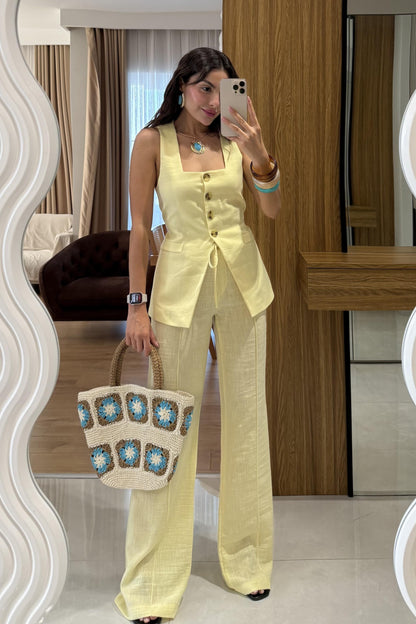 Elyor Sarı Yelekli Takım