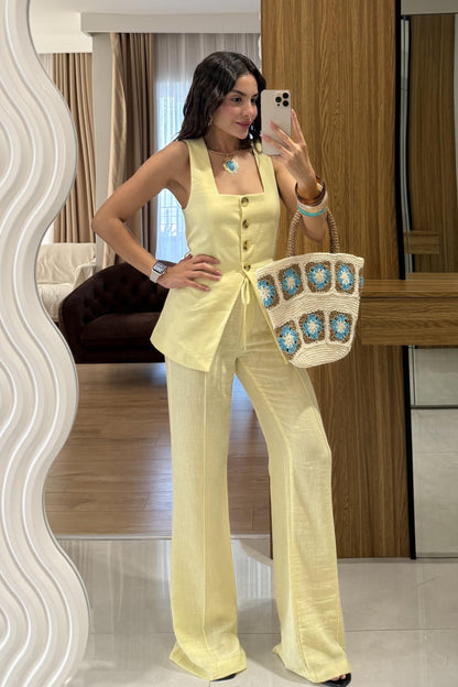 Elyor Sarı Yelekli Takım