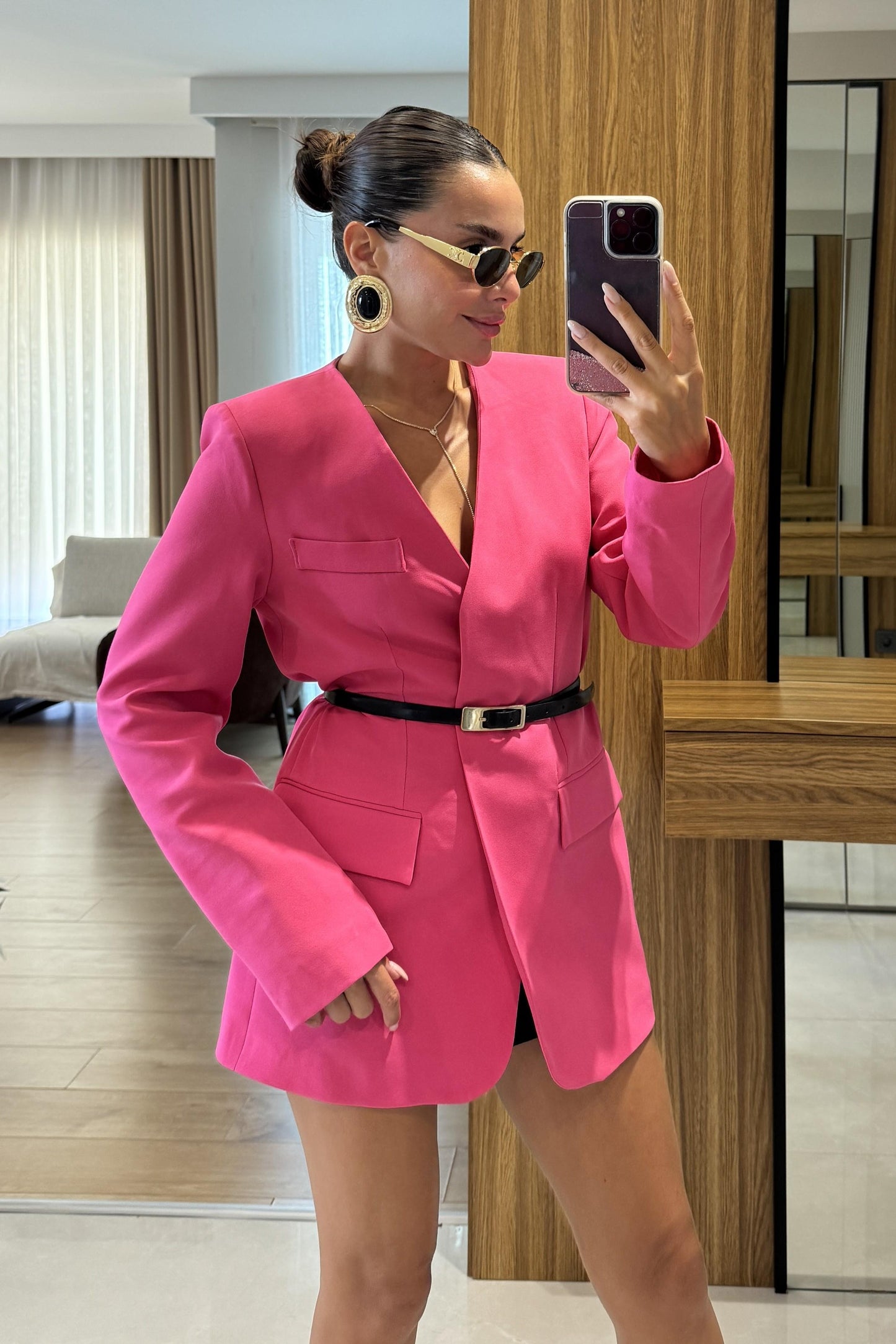 Estrella Fuşya Blazer Ceket