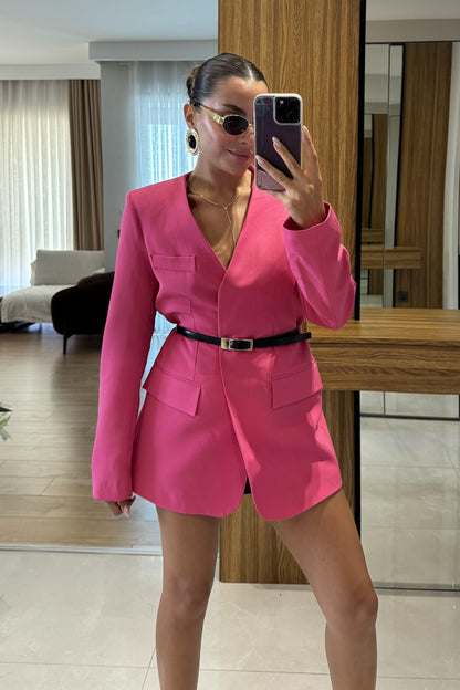 Estrella Fuşya Blazer Ceket