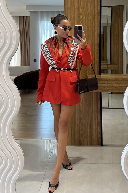 Estrella Nar Çiçeği Blazer Ceket