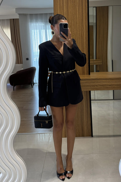 Estrella Siyah Blazer Ceket