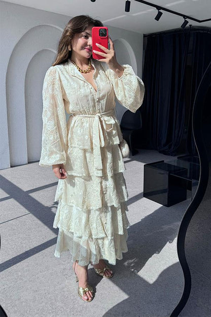 Fortillow Uzun Kol Kat Kat Elbise