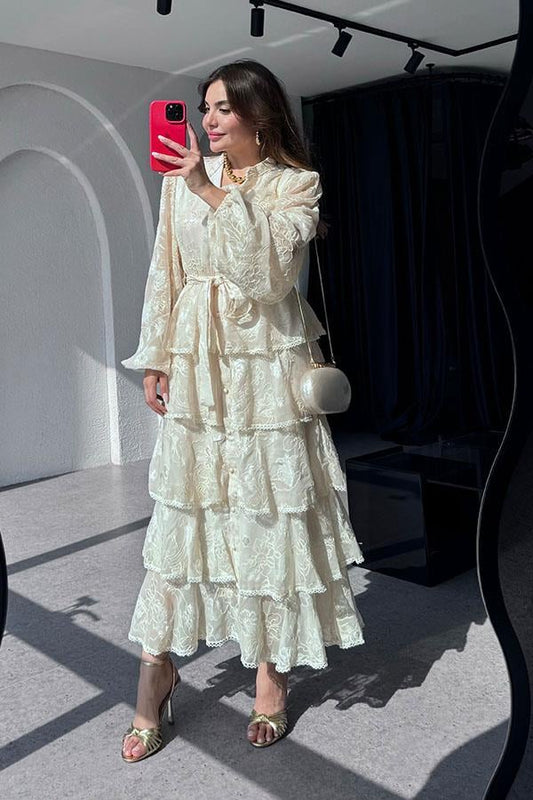 Fortillow Uzun Kol Kat Kat Elbise