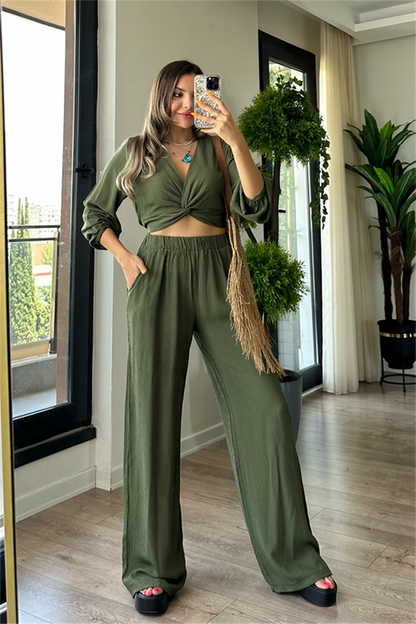 Foster düğümlü kırinkıl takım-Haki